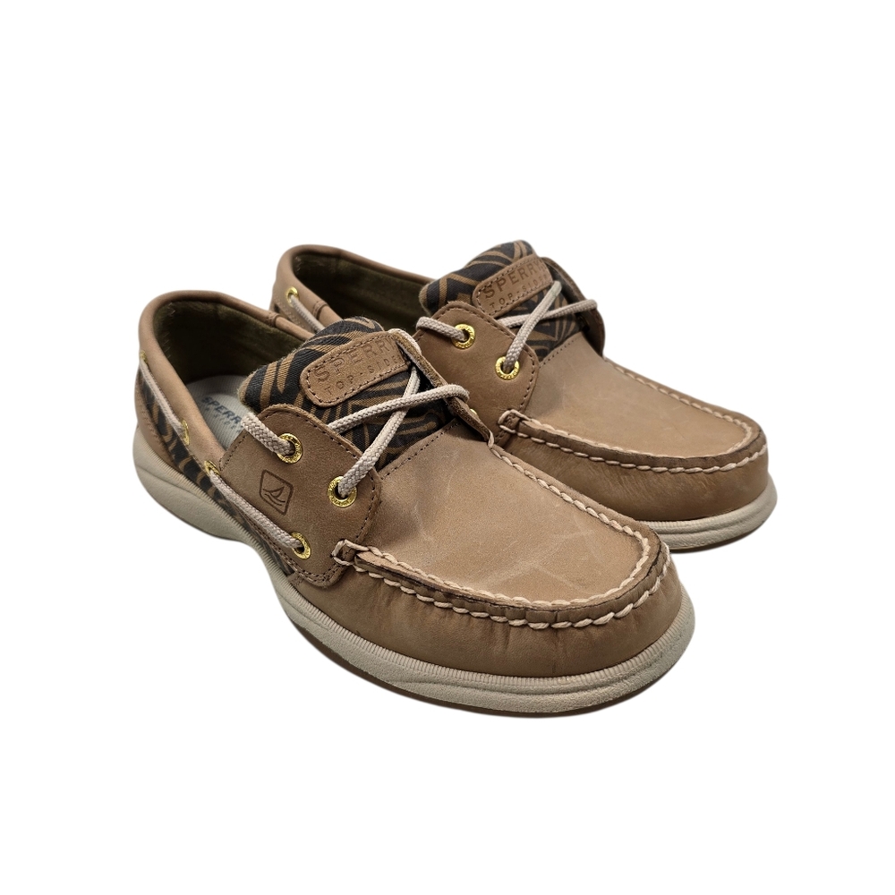 Sperry Tan Leather Boat Shoes